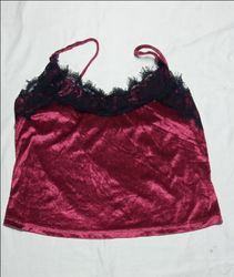 SK#68, Royal Velvet Lace Strappy Top