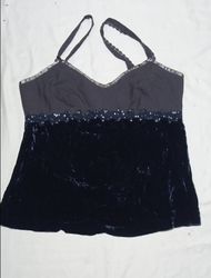 SK#69, Royal Velvet Lace Strappy Top