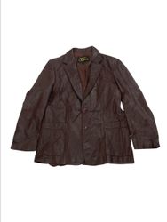 Md01 -leather blazer Jacket -5p