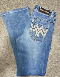 Jeans bootcut bordados Y2k