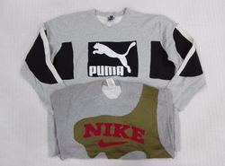 CR5413 Upcycled Patch Fusion Sweatshirt