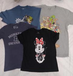 ZV0369 Vintage Disney Mickey Bedrucktes T-Shirt