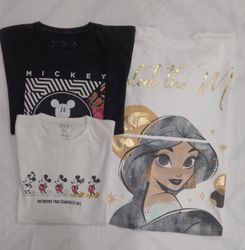 ZV0370 Vintage Disney Mickey Mystery Printed T - S..