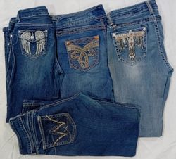 IQ0958 Y2K Millennium Muse Flares Jeans