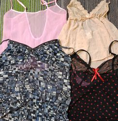 Y2K Net Cami Tops (2567)