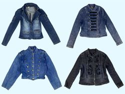 Chaqueta de mezclilla Y2K de principios de los 200..