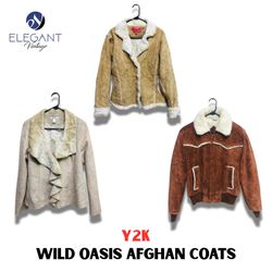 Y2K Wild Oasis Afghan Coats - EV1084