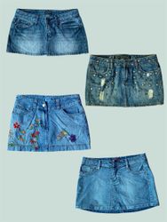 Y2K Denim Mini Skirts(TS:1212)