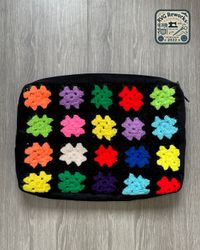 Upcycled Crochet Laptop Bag