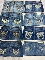 R165 Saias Mini Femininas Decoradas Recicladas