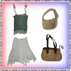 Boho Coded - Y2K Herbst Röcke, Top, Tasche Mix (SS..