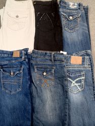 HD1212 Ladies Y2K Denim Flared Jeans
