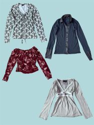 Y2K Sweetheart Tops Collection | Vintage Prints, S..