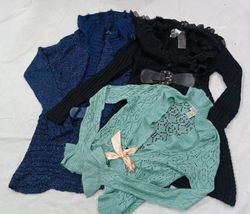 IQ0968 Sweaters en tricot à volants rétro Y2K