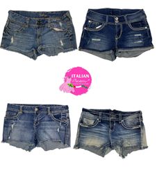 Y2k unique embellished sexy shorts