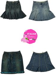 Y2k unique midi denim skirts