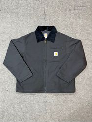 Jaquetas Carhartt Detroit Grey Rework Style