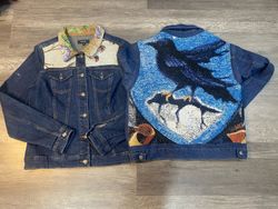 597 | Upcycled Ladies Denim Jacket