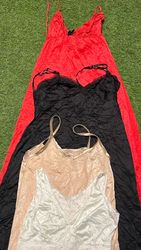 Y2K silk long nighties(2613)