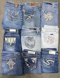 Y2K embroidered jeans bootcut