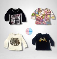 Eclectic Vintage Graphic & Print Long-Sleeve Tops ..