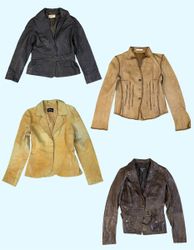 Jaqueta de Couro Grunge Y2K (TS:1244)