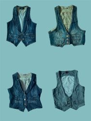 Colete de jeans Y2K dream (TS:1226)