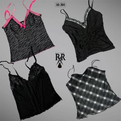 Y2K Black Rave Cami Tops (AA-364)