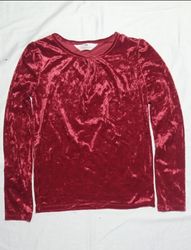 SK#77,  Velvet Top Long Sleeve