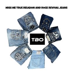 Jeans Miss Me True Religion e Rock Revival