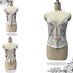 SS25 Upcycled Linen Cami Tops