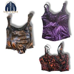 Y2k velvet and modern top