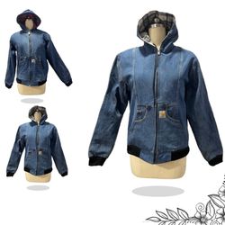 SS25 Upcycled Branded Denim Chore Jacket