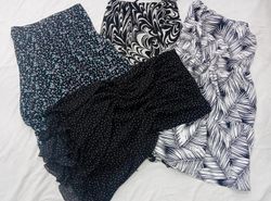 IQ0973 Y2K Retro Romance Poly Skirts