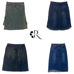 Jupes midi en denim Y2K I.T (Re-1082)