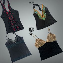 Y2K Black Beauty Cami Tops (AA-356)