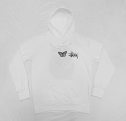 Felpa con cappuccio Stussy Print stile CR676 Rewor..