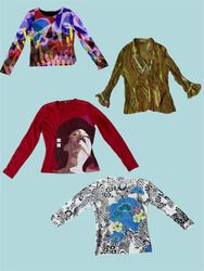 Artistic Long-Sleeved Tops(TS:1186)