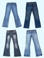 Y2K Denim Vibes: Low-Rise Flared Jeans(TS:1188)