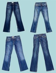 Vintage Bootcut and Flared Jeans(TS:1189)