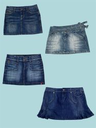 2000s Vintage Jean Skirt Collection(TS:1190)