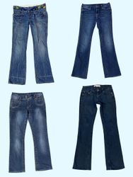 Vintage-Inspired Bootcut & Flare Jeans(TS:1192)