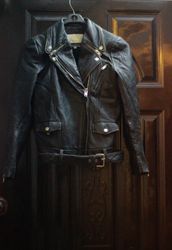 Jaquetas de Couro Estilo Biker Vintage (AIO-0170)