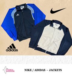 Vintage-Jacken (Adidas und Nike)