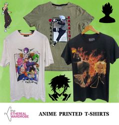 Bedruckte Anime T-Shirts