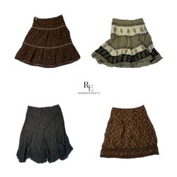 Y2K Cottage Core Baumwollmischung Röcke (RE-2323)