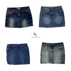 Jupes mini en denim Y2K Paris Hilton (RE-2324)