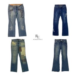 Y2K Britney Era Unique Denim Jeans (RE-2325)