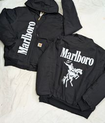 Jaquetas estilo rework Carhartt X Marlboro