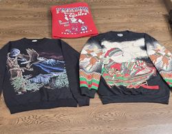  sweatshirts à imprimé vintage